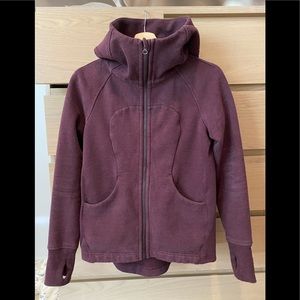 Lululemon Pleat To Street Hoodie - purple/wine